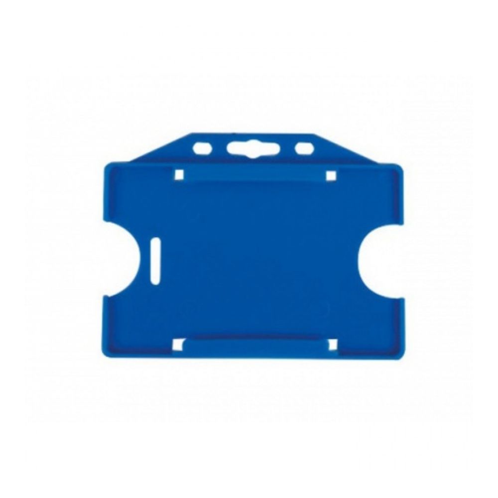 Хоризонтален бадж-панел, PVC, 85x55 мм, син
