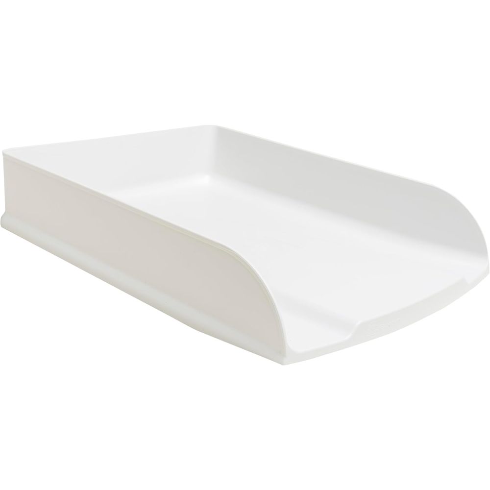 Хоризонтална поставка EXACOMPTA AutentiK, Polystyrene, бяла Хоризонтална поставка EXACOMPTA AutentiK, Polystyrene, бяла