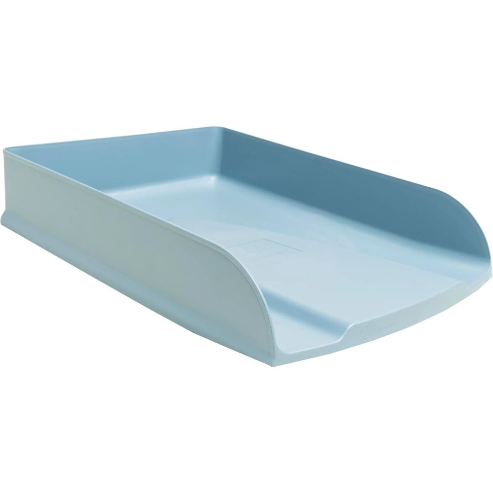 Хоризонтална поставка EXACOMPTA AutentiK, Polystyrene, сиво-синя