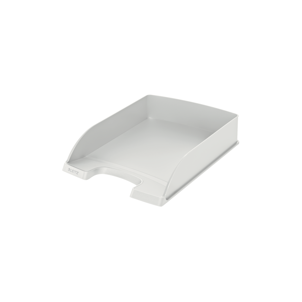 Хоризонтална поставка LEITZ Plus, Polystyrene, кристална, сива