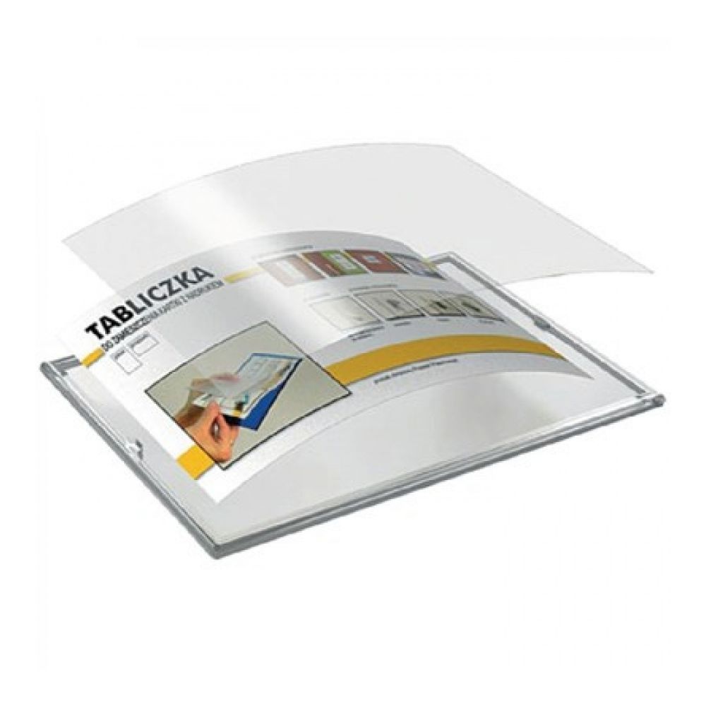 Информационна табела Panta Plast, PVC, самозалепваща, прозрачна, 102х142 мм