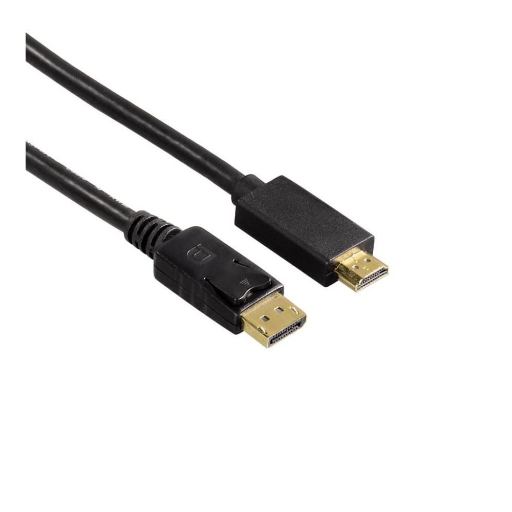 Кабел HAMA 54594 DisplayPort(м) към HDMI(м), ULTRA HD, 1.8 м, черен
