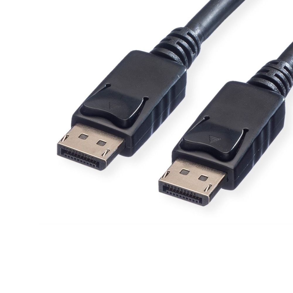 Кабел Roline 11.99.5766, DisplayPort(м) към DisplayPort(м), 4096x2560 @60Hz, 10 м, черен