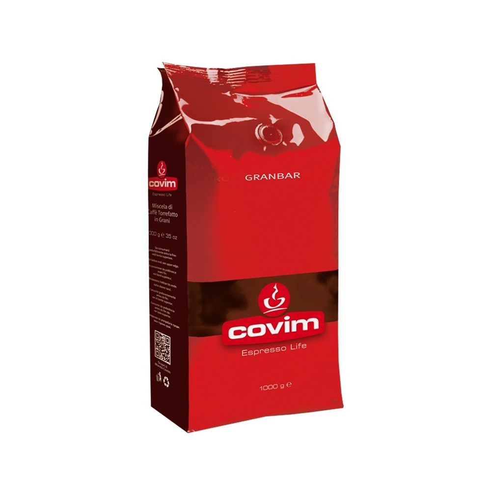 Кафе Covim Granbar 15 % Арабика, 85 % Робуста,на зърна, пакет 1 кг