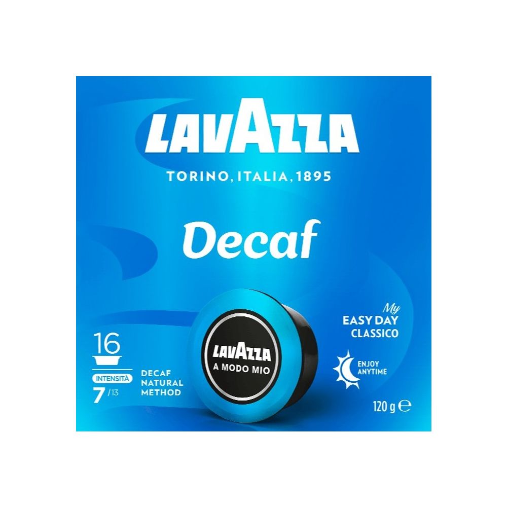 Кафе Lavazza A Modo Mio DEK CREMOSO, капсули, безкофеиново, кутия 16 бр. х 7.5 г Кафе Lavazza A Modo Mio DEK CREMOSO, капсули, безкофеиново, кутия 16 бр. х 7.5 г