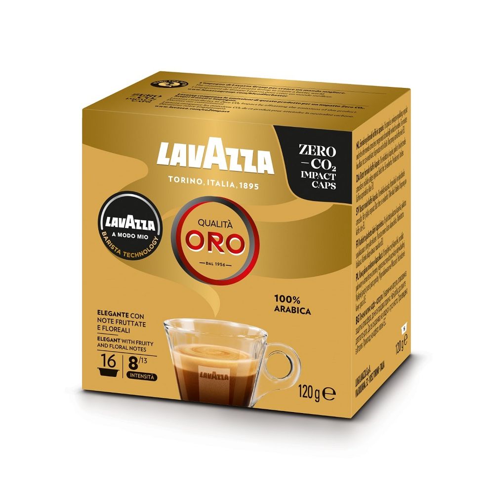 Кафе Lavazza A Modo Mio Qualita ORO, капсули, кутия 16 бр. х 7.5 г