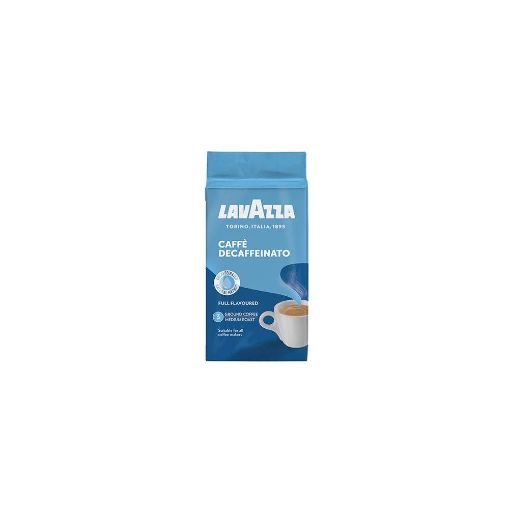 Кафе Lavazza Decaffeinato, мляно, безкофеиново, пакет 250 г