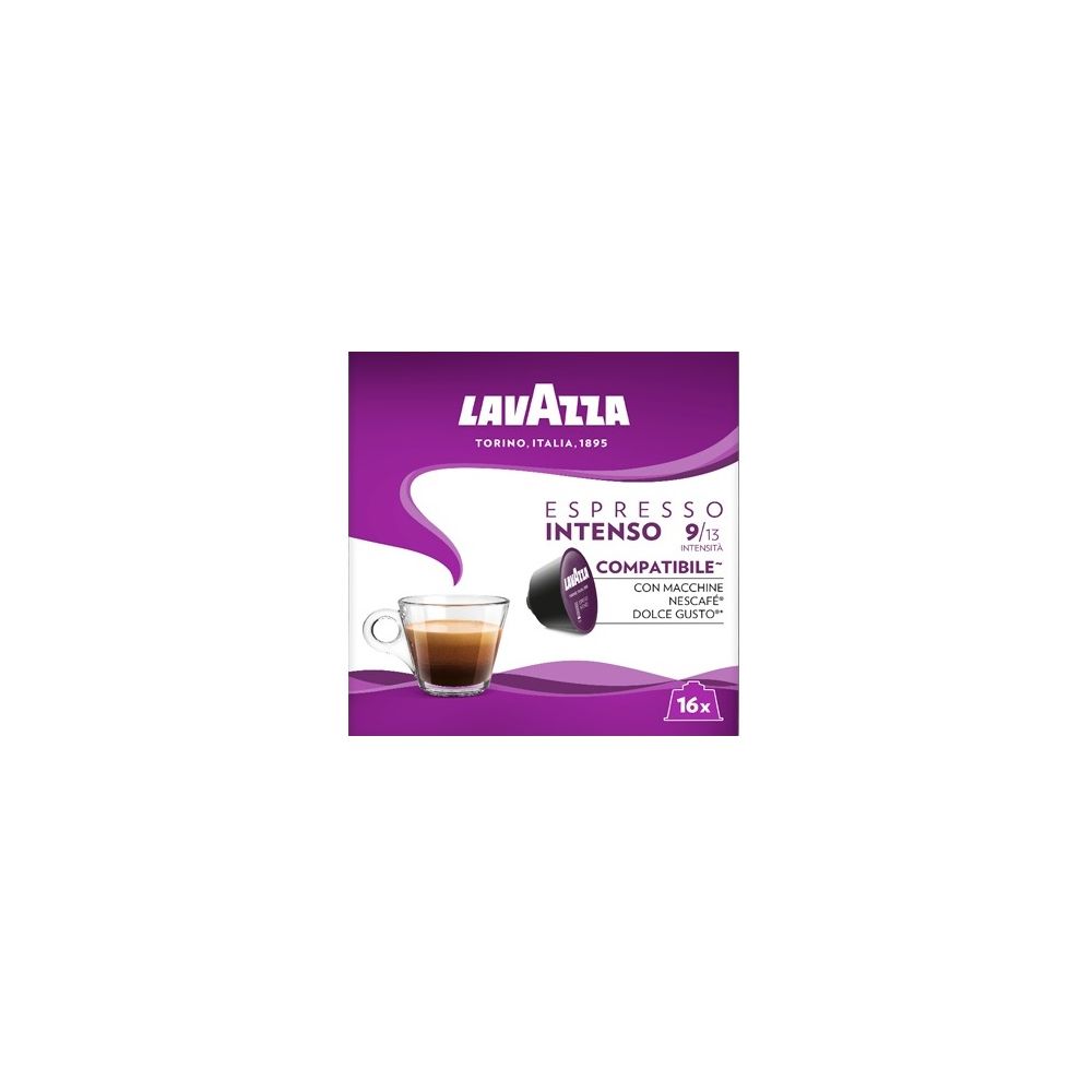 Кафе Lavazza Espresso INTENSO compatible, капсули съвместими с машини Dolce Gusto, кутия 16 бр.