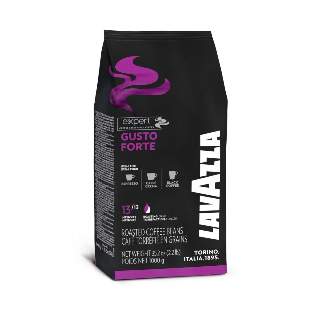 Кафе Lavazza GUSTO FORTE EХPERT, на зърна, пакет 1 кг