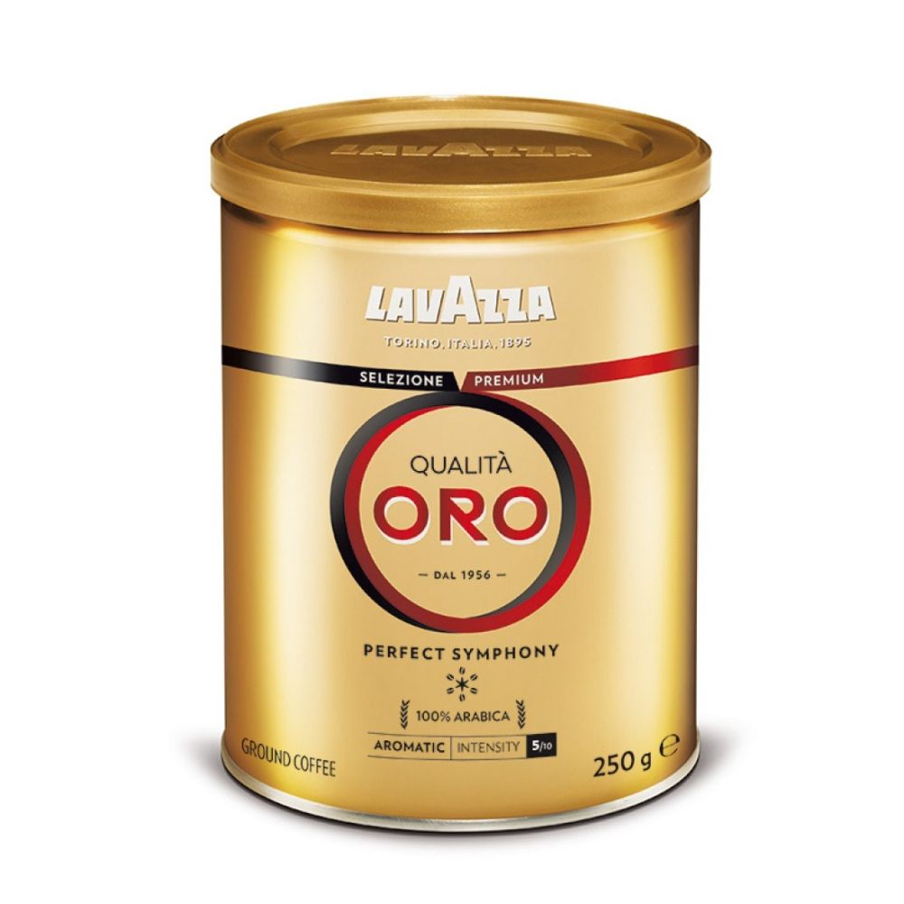 Кафе Lavazza Qualita ORO, мляно, метална кутия 250 г
