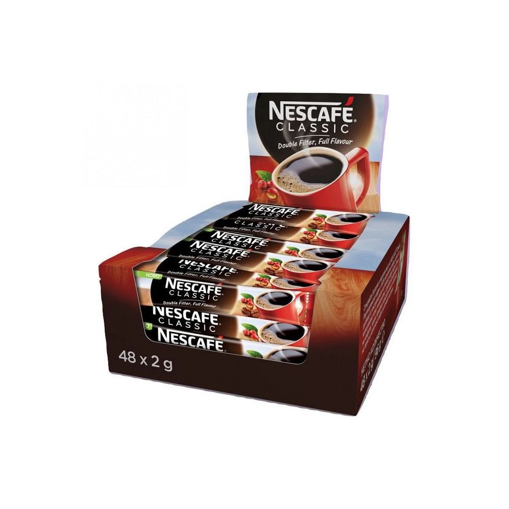 Кафе Nescafe Classic разтворимо, кутия 48 бр. x 2 г