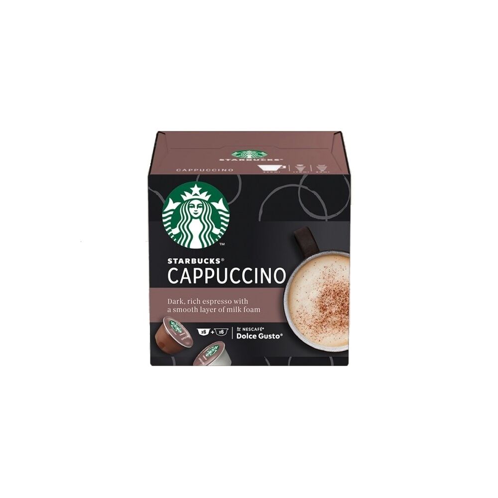 Кафе Nescafe Dolce Gusto CAPPUCCINO STARBUCKS, капсули, 6 напитки, кутия 12 бр. Кафе Nescafe Dolce Gusto CAPPUCCINO STARBUCKS, капсули, 6 напитки, кутия 12 бр.