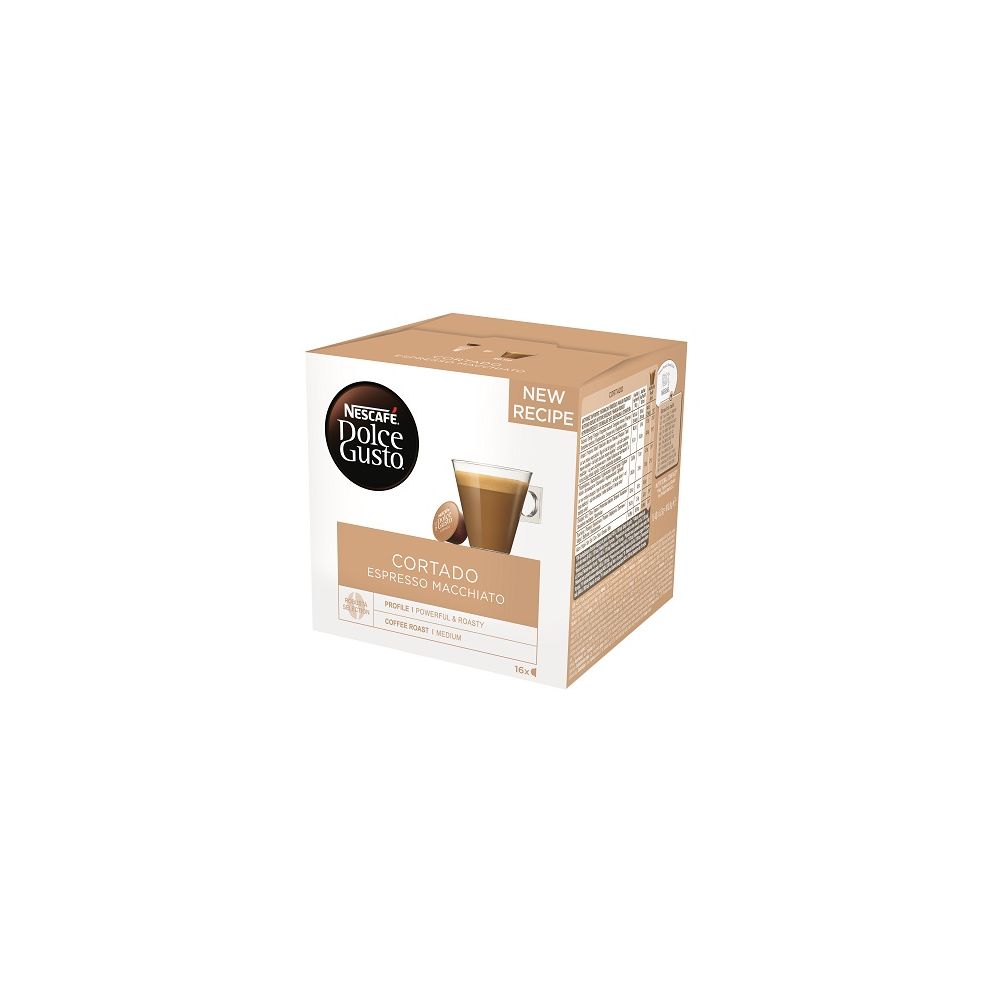Кафе Nescafe Dolce Gusto Cortado Espresso Macchiato, капсули, кутия 16 бр.