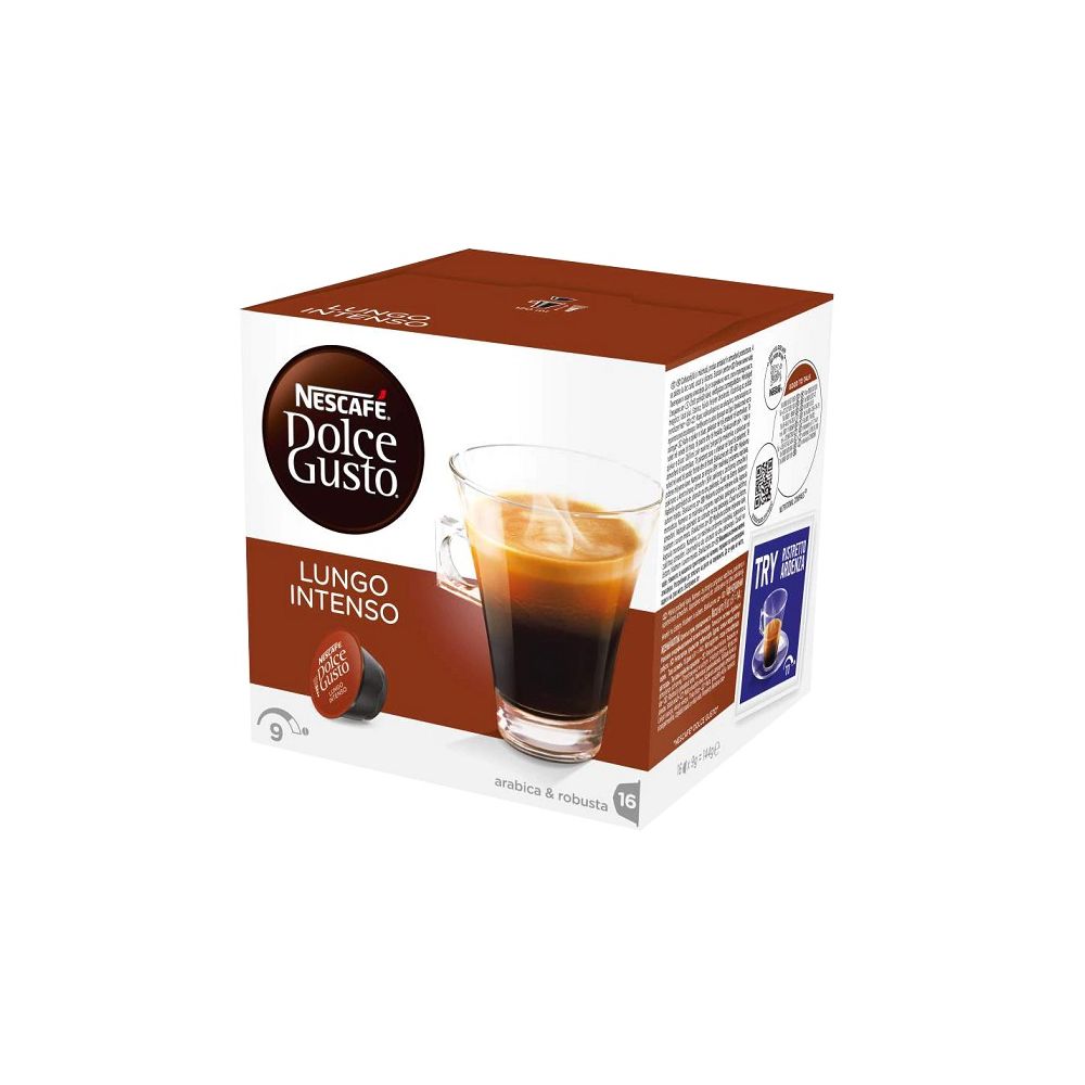 Кафе Nescafe Dolce Gusto Lungo Intenso, капсули, кутия 16 бр.