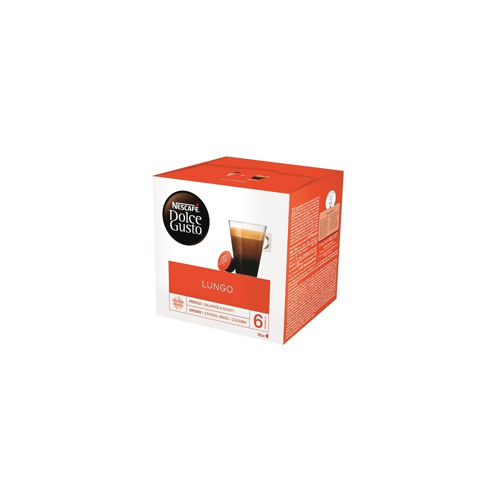 Кафе Nescafe Dolce Gusto Lungo, капсули, кутия 16 бр.