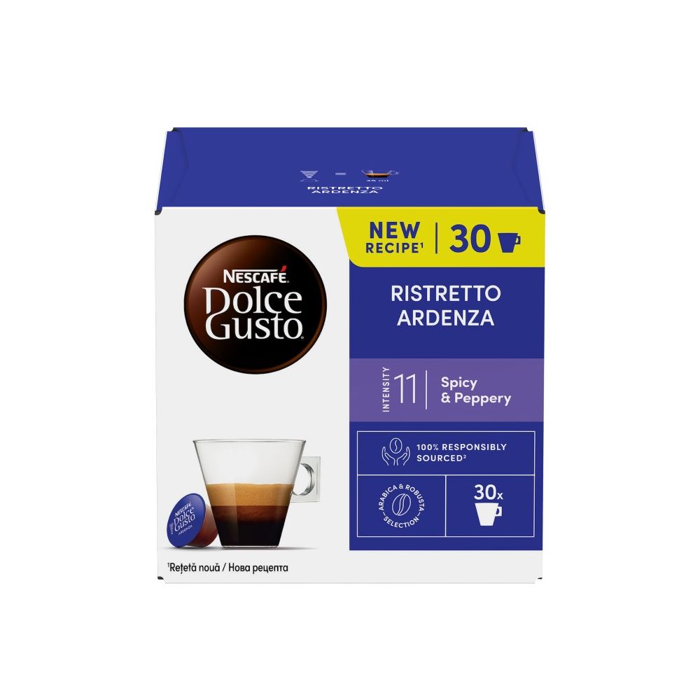 Кафе Nescafe Dolce Gusto Ristretto Ardenza Magnum, капсули, кутия 30 бр. Кафе Nescafe Dolce Gusto Ristretto Ardenza Magnum, капсули, кутия 30 бр.