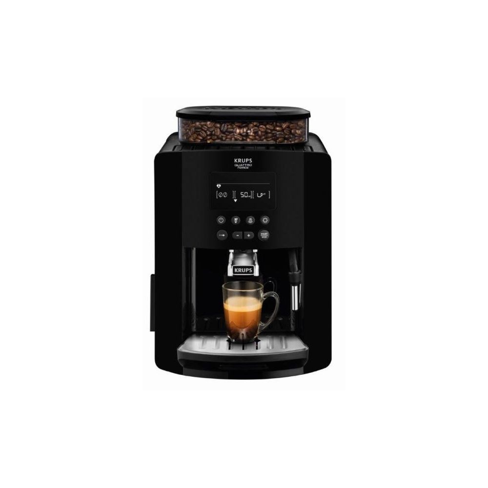Кафеавтомат KRUPS Espresso Arabica, EA817010 за еспресо и капучино, 1450 W, 1700 мл, черен