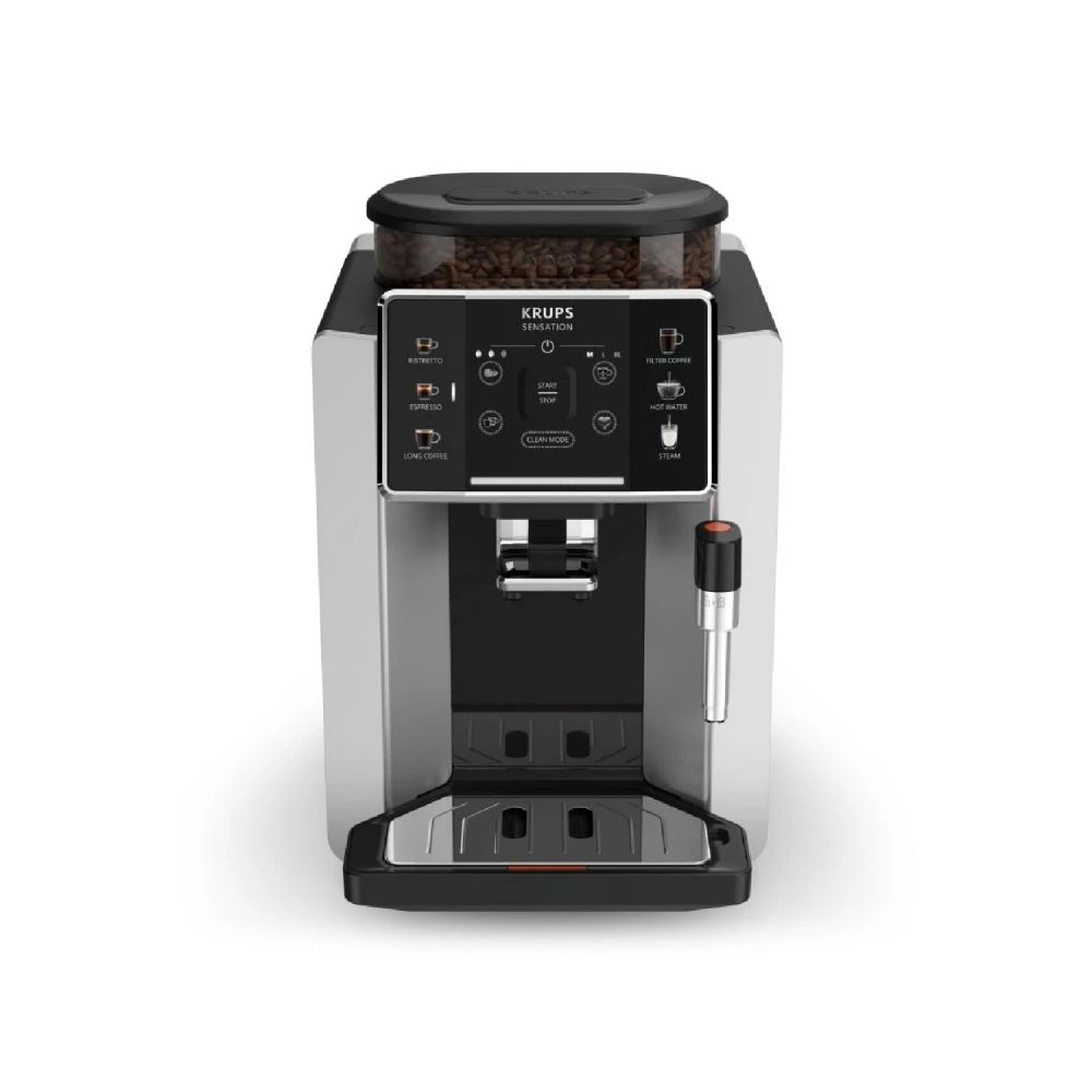 Кафеавтомат KRUPS Roma Relift, EA910E10 за еспресо и капучино, 1450 W, 1700 мл, черно-сив