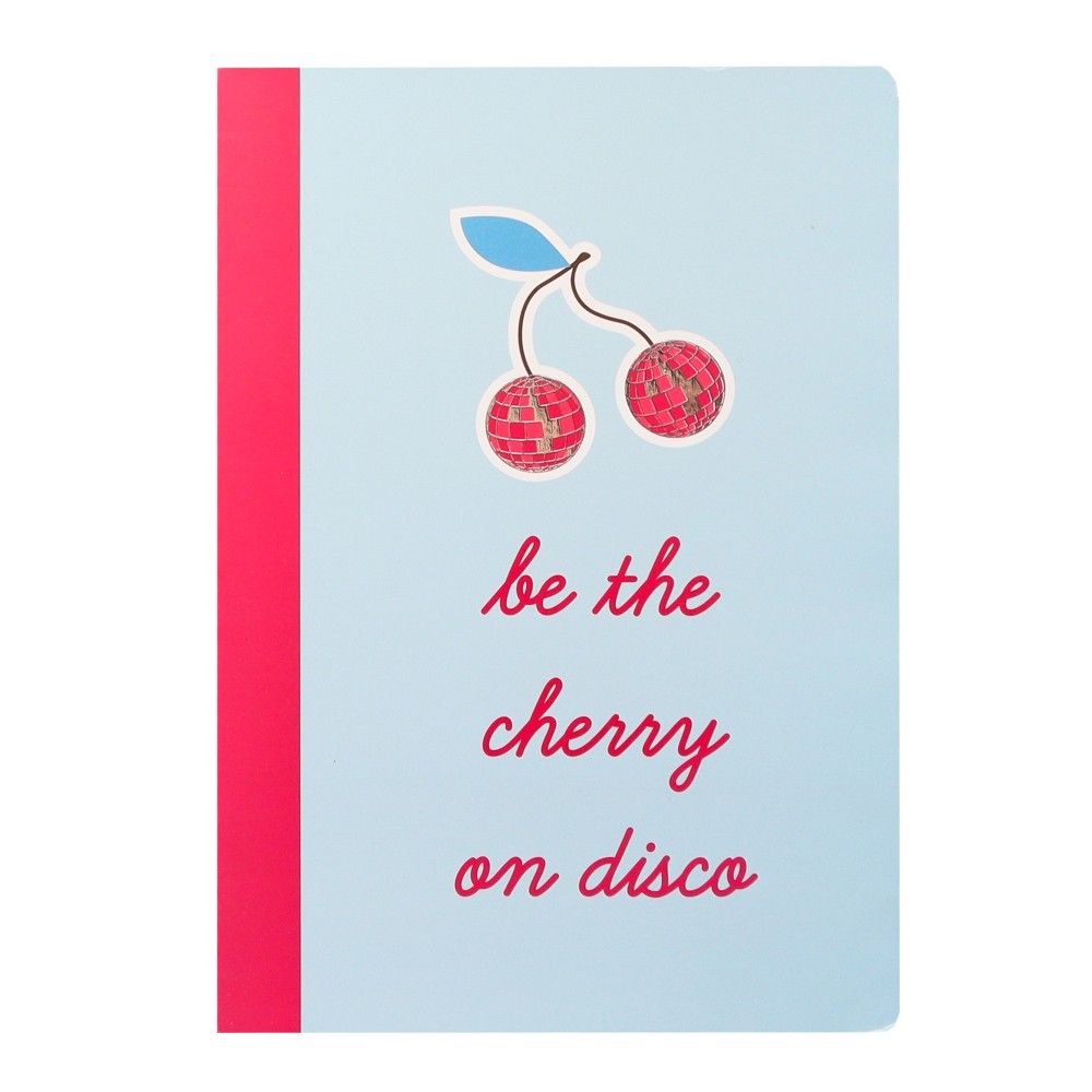 Календар-бележник дневник ANCOR Cherry Disco, A5, с дати, за 2025 и 2026, UV лак