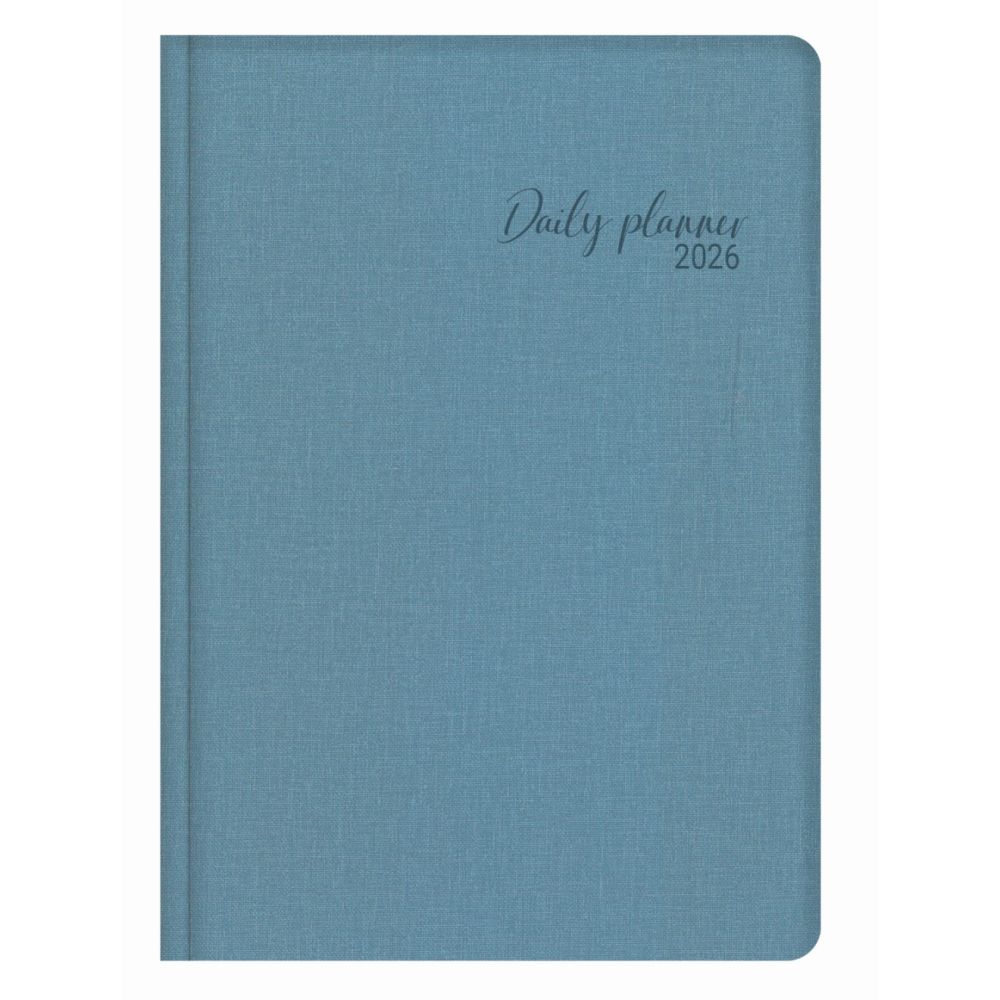 Календар-бележник LASTVA Como, A5, 160 л., линиран шамоа офсет 80 гр, термо PU корици, син