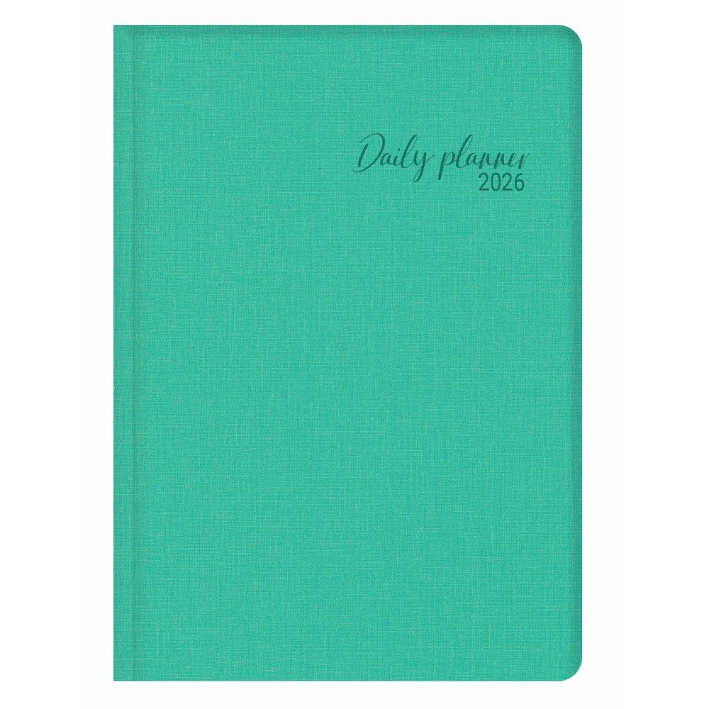 Календар-бележник LASTVA Como, A5, 160 л., линиран шамоа офсет 80 гр, термо PU корици, зелен