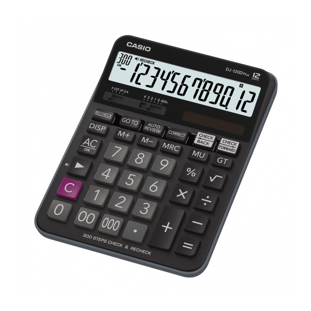 Калкулатор CASIO DJ-120D PLUS, настолен, 12 dgt, 192x144x34.6 мм, черен