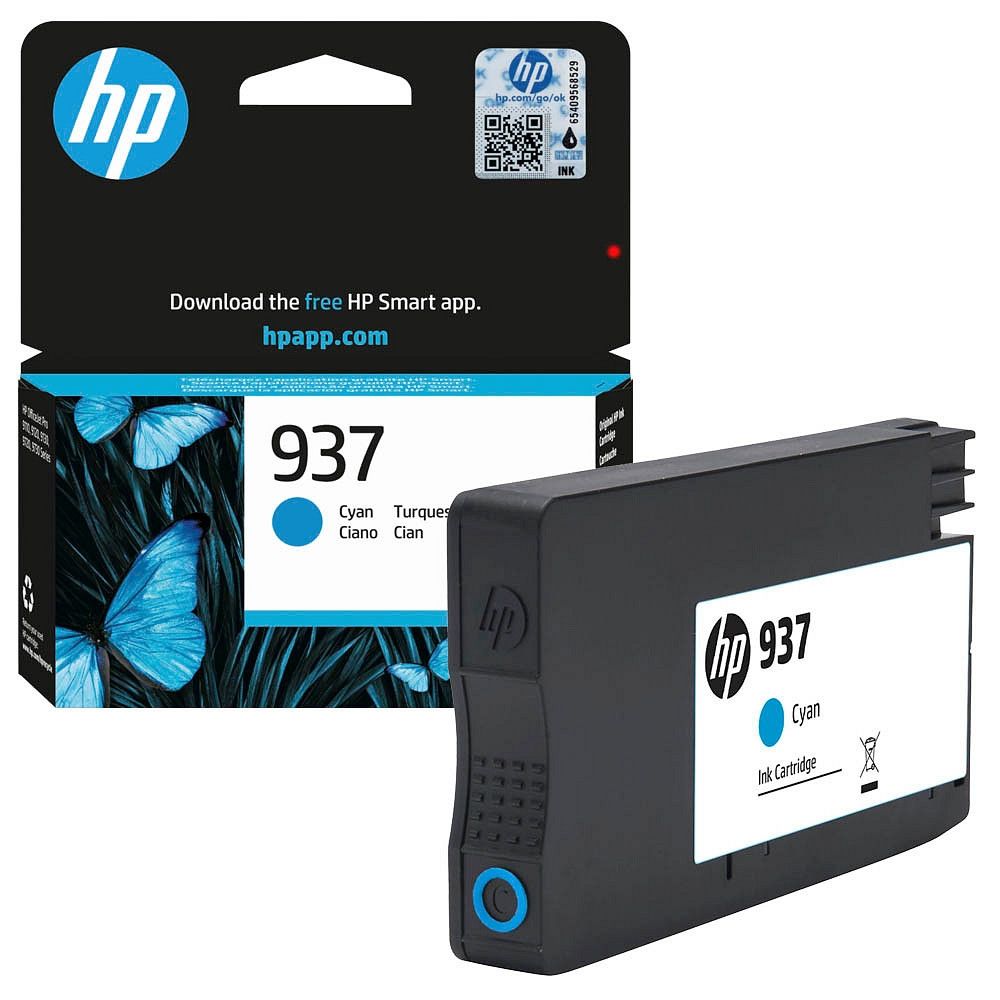 Касета с мастило HP Cyan 4S6W2NE за OfficeJet Pro 9120e/9130e/9720/9730/9110b/9120b/9130b, 800 к.