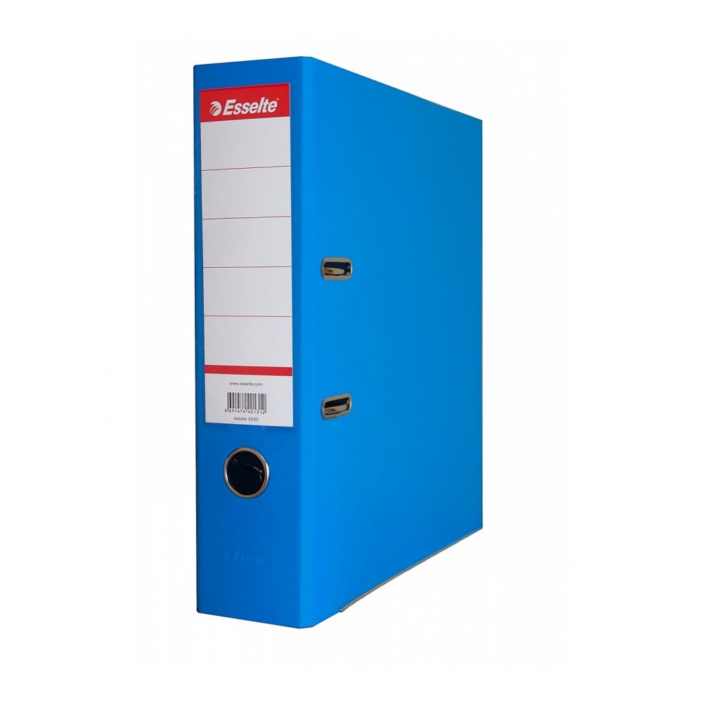 Класьор Esselte VIVIDA, РР, A4, 75 мм, метален кант, сменяем етикет, син