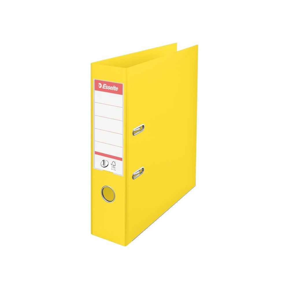 Класьор Esselte VIVIDA, РР, A4, 75 мм, метален кант, сменяем етикет, жълт