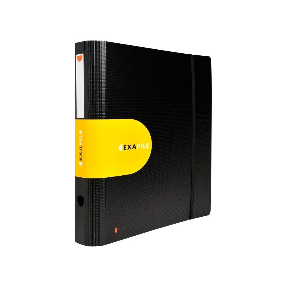 Класьор с ластик EXACOMPTA Exactive, PP, A4, 60 мм, плюс пад за писане, черен