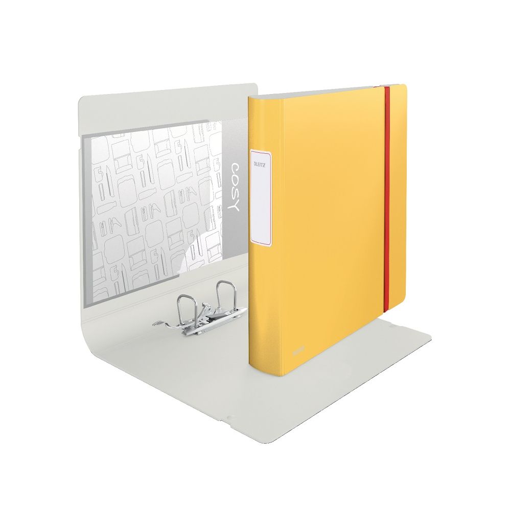 Класьор с ластик LEITZ Active Cosy, Polyfoam 2.3 мм, A4, 65 мм, жълт