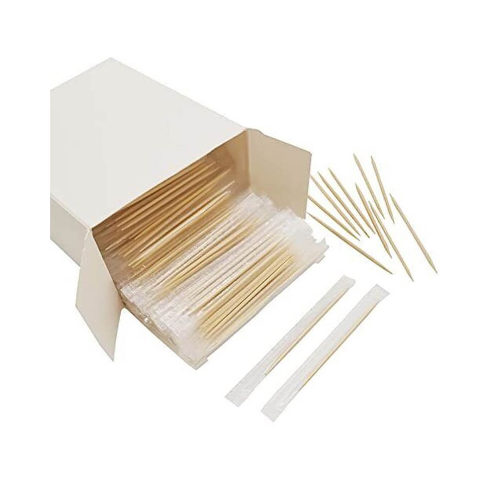 Клечки за зъби, индивидуално опаковани във фолио, 2Х65мм, 500 бр.