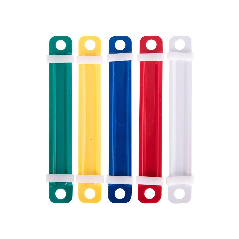 Клема за архивиране на документи Deli E5548, PР, 5 цвята, 50 бр.