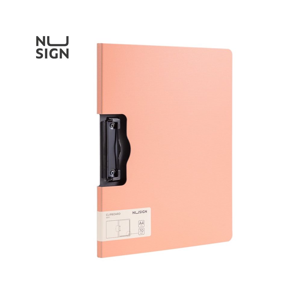 Клипборд с капак NuSign E5011, A4, хоризонтален, Foam PP, розов