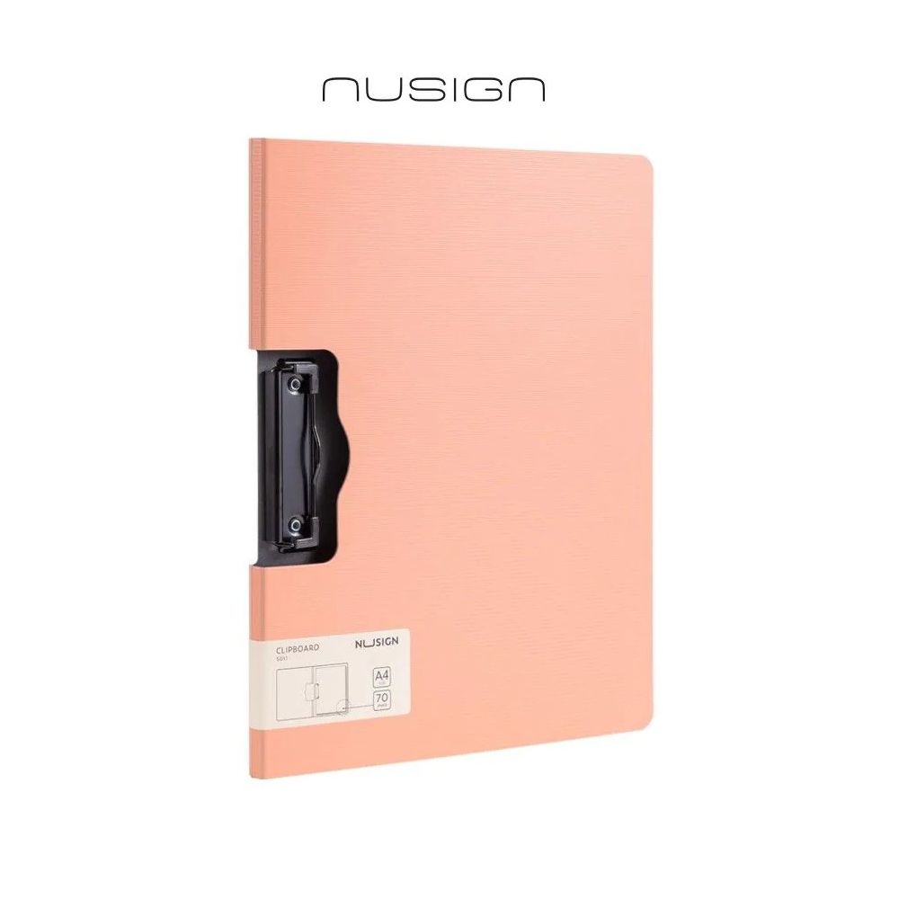 Клипборд с капак Nusign Classic E5011, A4, хоризонтален, Foam PP, розов Клипборд с капак Nusign Classic E5011, A4, хоризонтален, Foam PP, розов