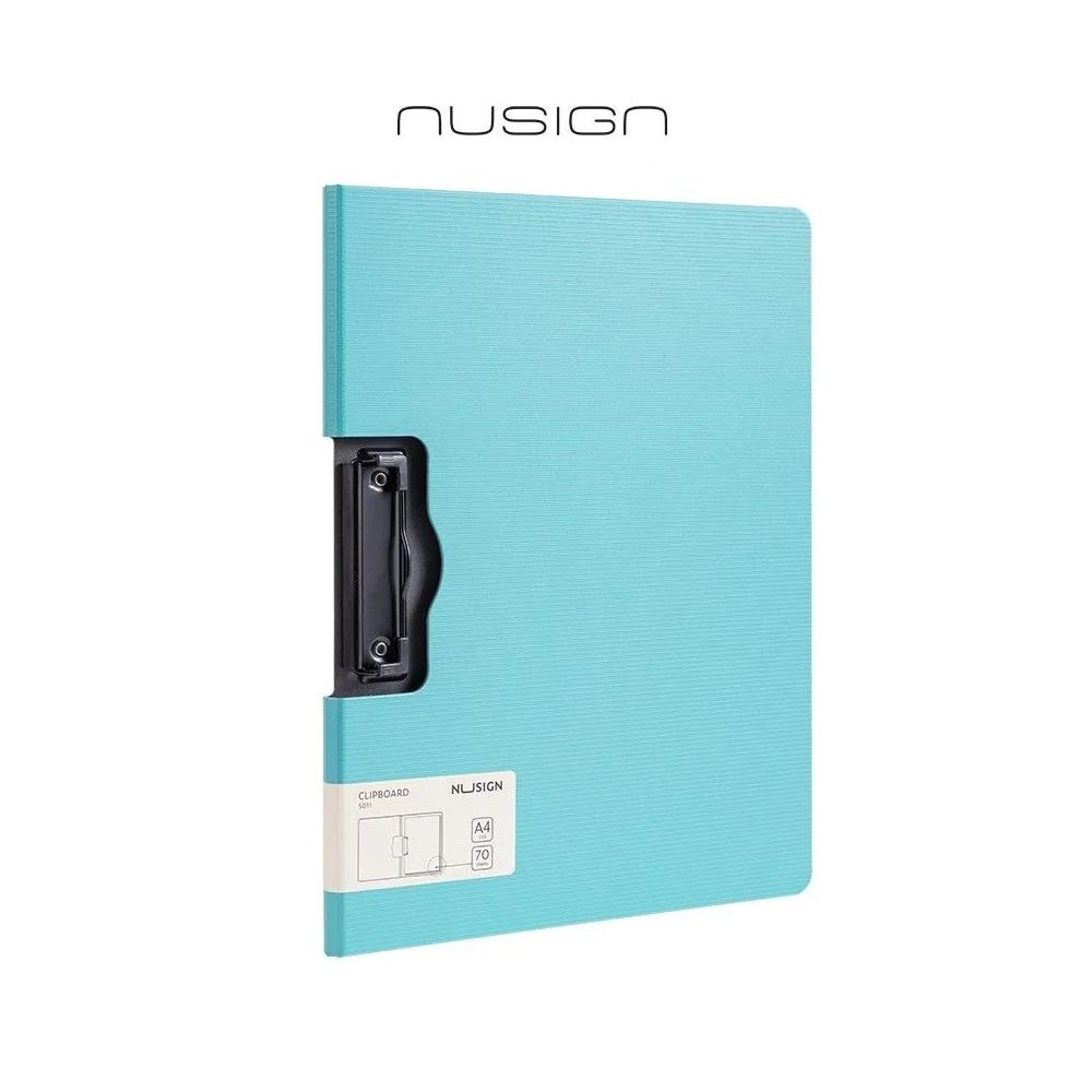 Клипборд с капак Nusign Classic E5011, A4, хоризонтален, Foam PP, светлосин Клипборд с капак Nusign Classic E5011, A4, хоризонтален, Foam PP, светлосин