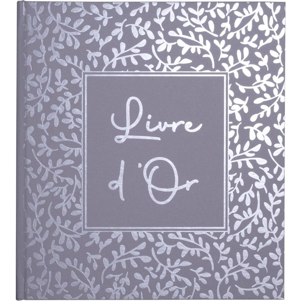 Книга за гости EXACOMPTA Autentik, 21x19 см, 140 стр., офсет 110 г/кв.м, твърда корица, Blue-Grey