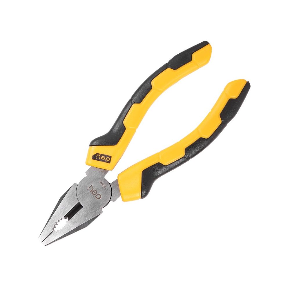 Комбинирани клещи Deli TOOLS EDL2006, 6"/160 мм, жълточерни