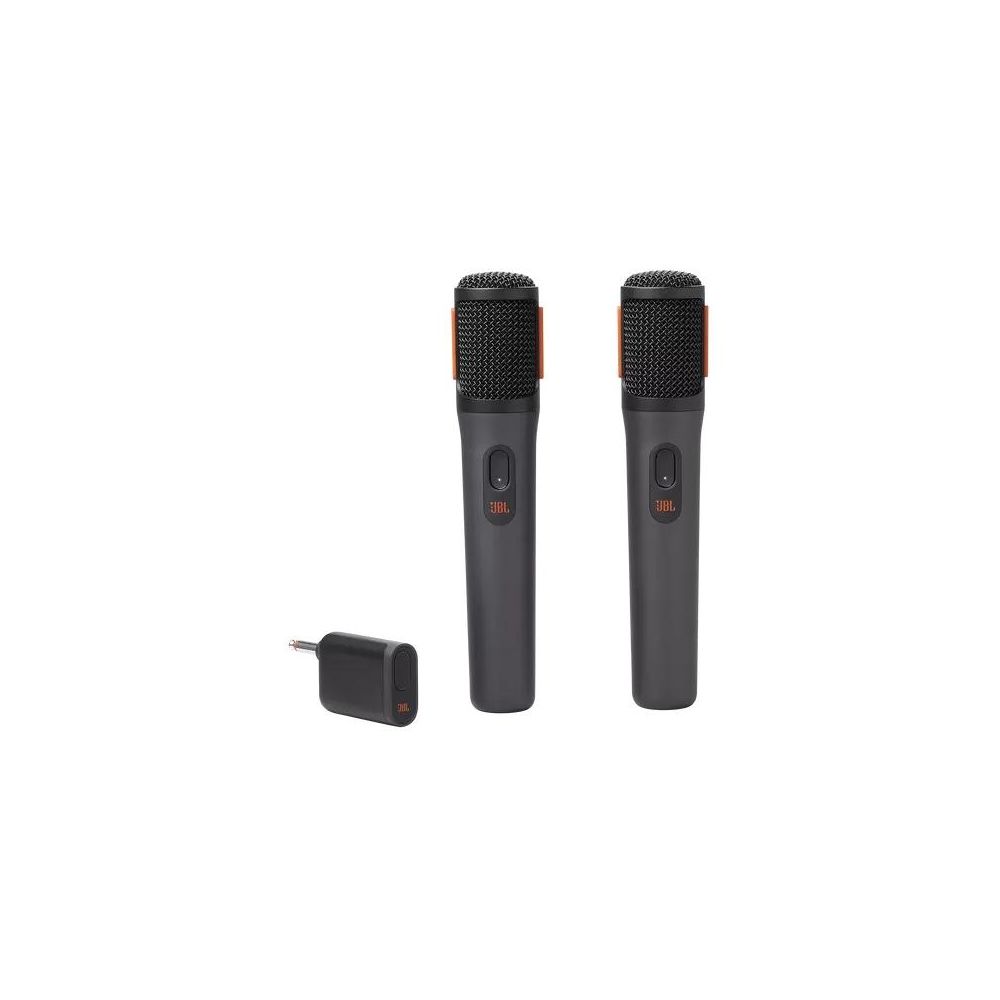 Комплект безжични микрофони JBL PartyBox, с приемник, черен