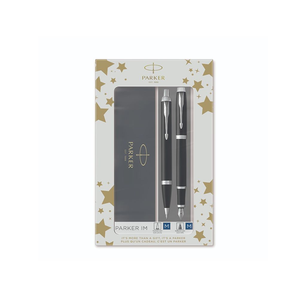 Комплект PARKER IM Black CT автоматична химикалка и писалка, метални, в кутия
