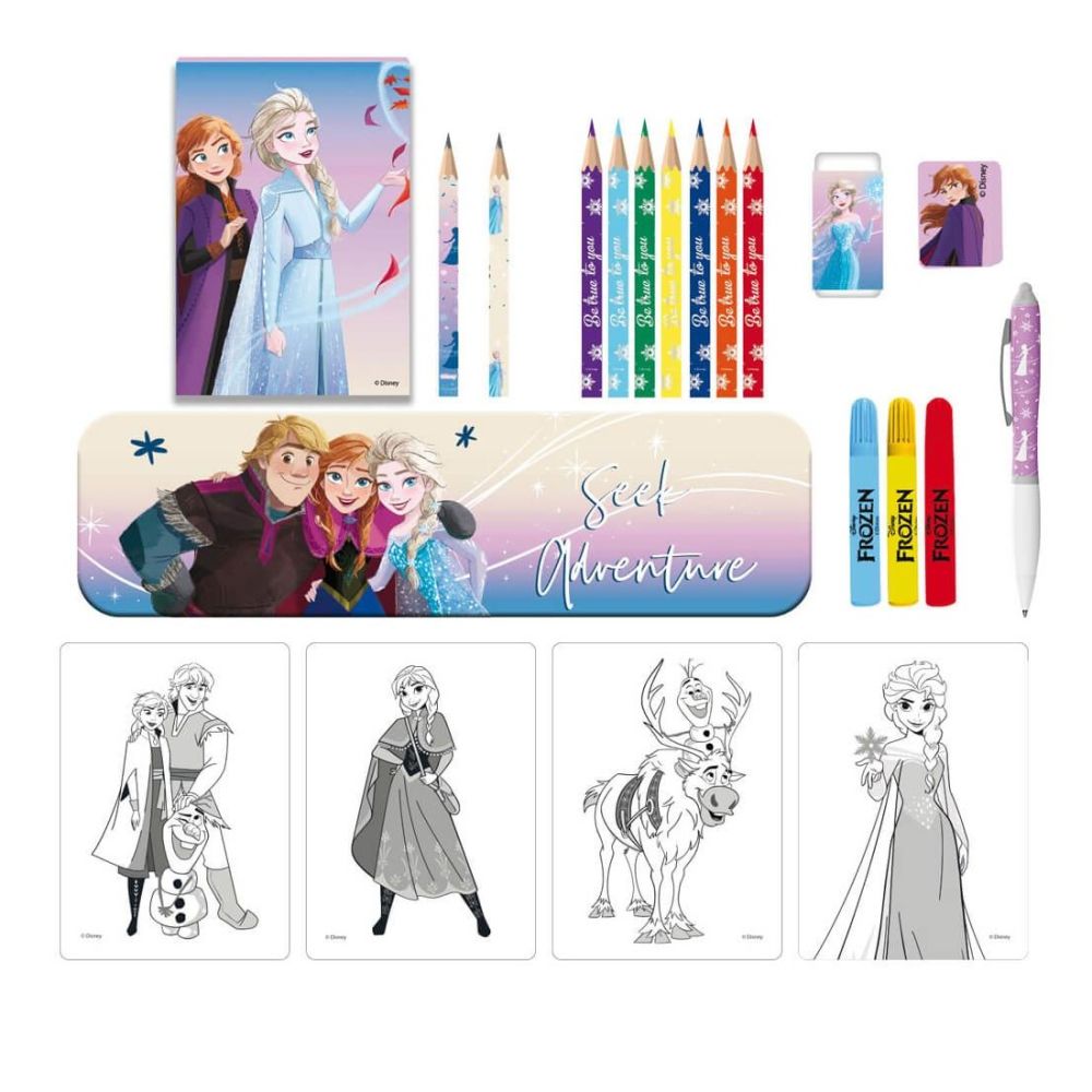 Комплект за оцветяване FROZEN 2, с несесер, 25 части