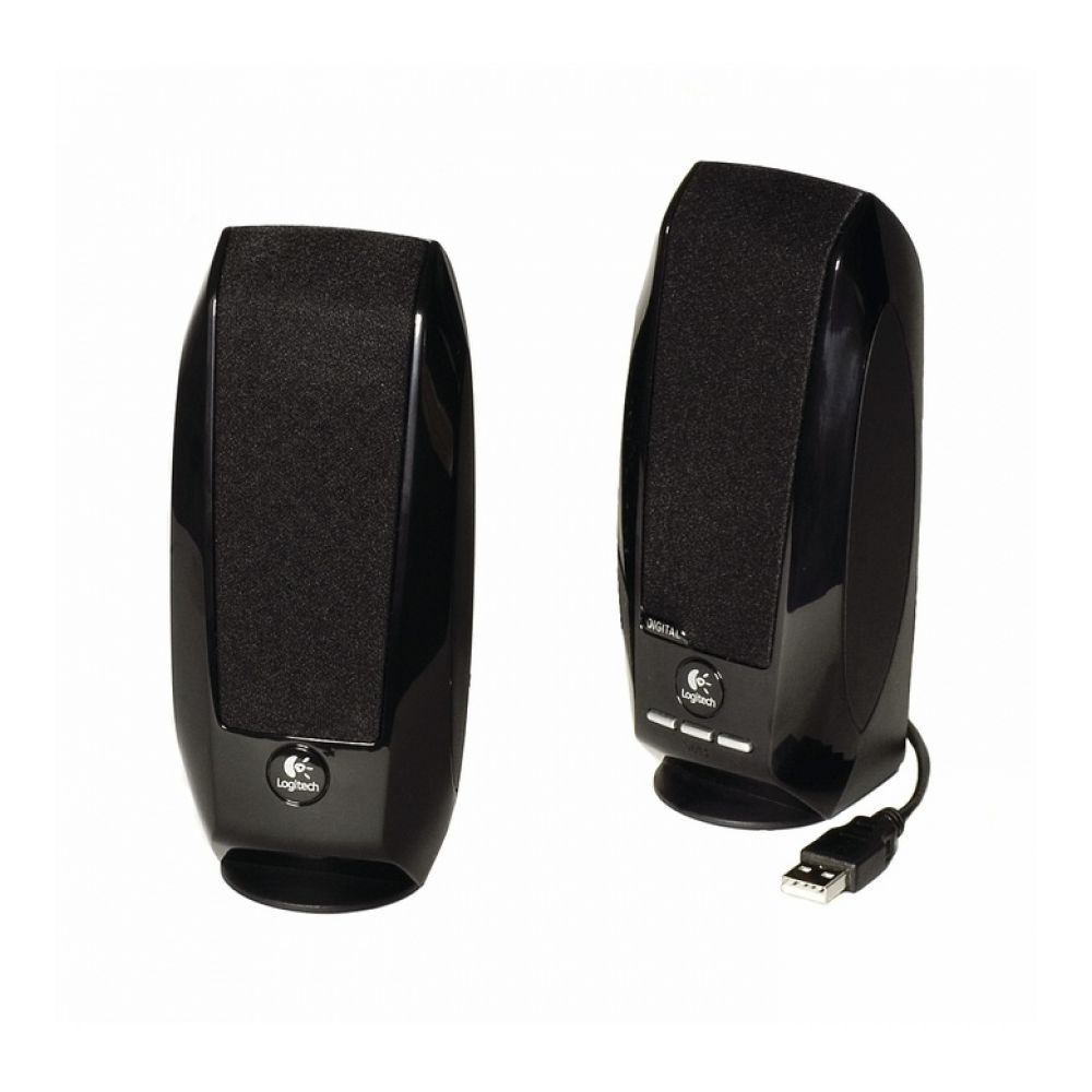 Компютърни тонколони Logitech S150, Stereo 2.0, USB, кабел 1.2 м, черни