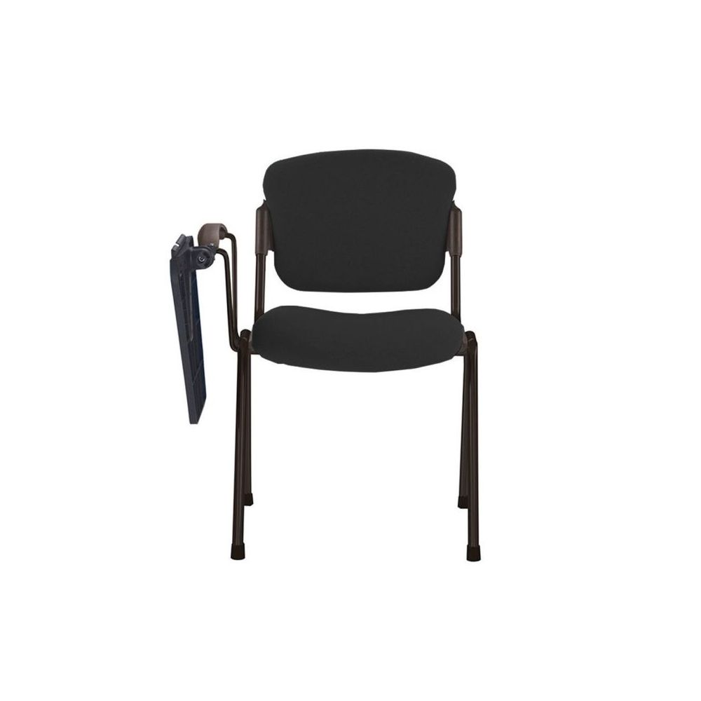 Конферентен стол с маса Era black C-11, дамаска, черна метална база, черен