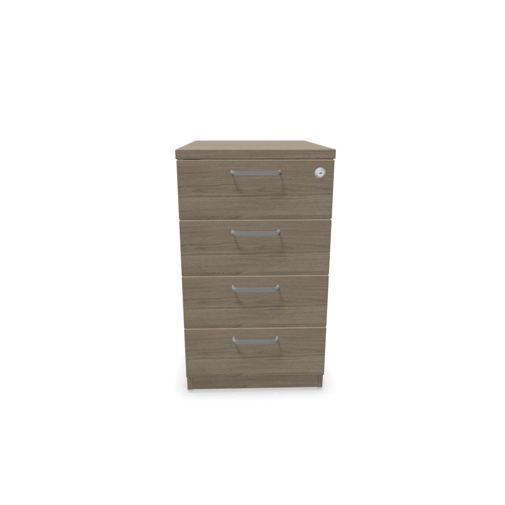 Контейнер с четири чекмеджета Easy Space 4D, 430х600х740мм, ПДЧ 18 мм, дъб Виченца