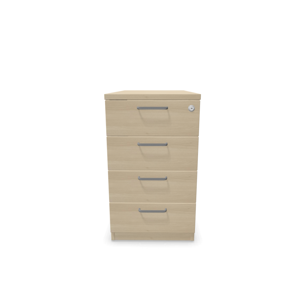 Контейнер с четири чекмеджета Easy Space 4D, 430х800х740мм, ПДЧ 18 мм, акация