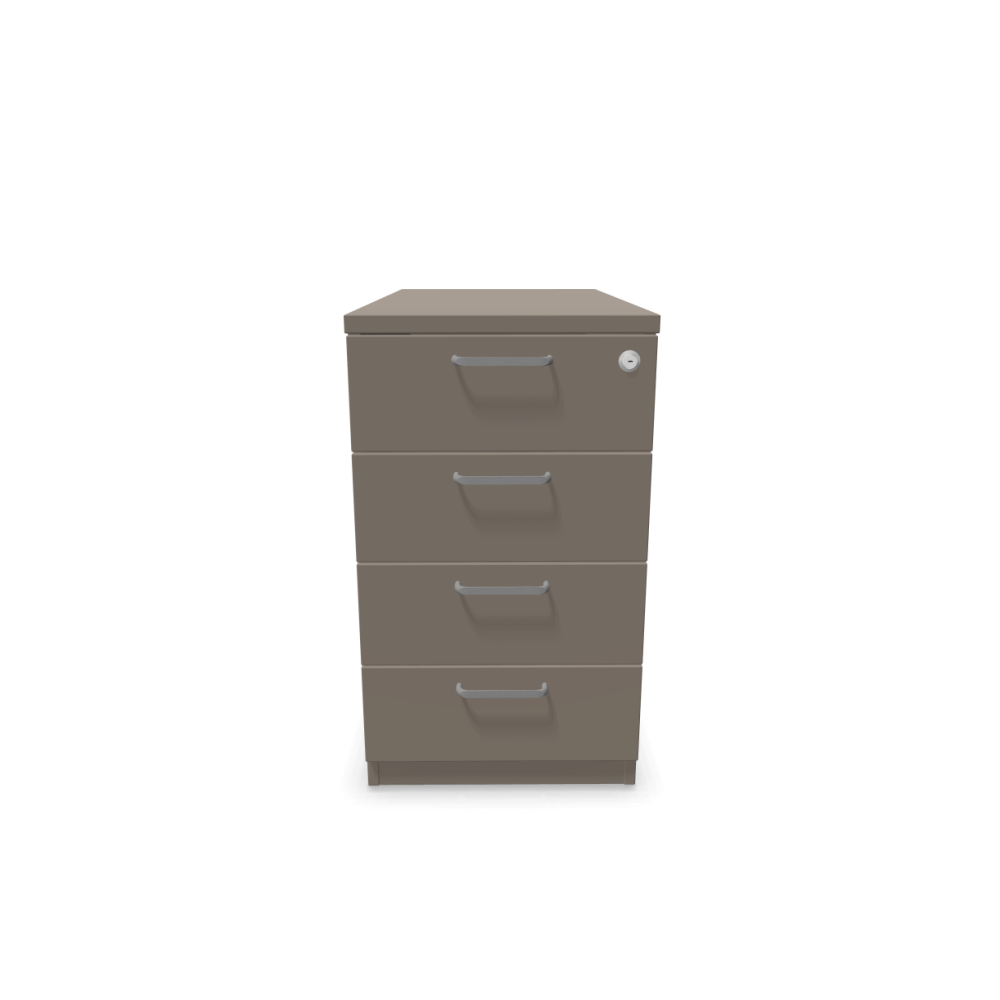 Контейнер с четири чекмеджета Easy Space 4D, 430х800х740мм, ПДЧ 18 мм, трюфел