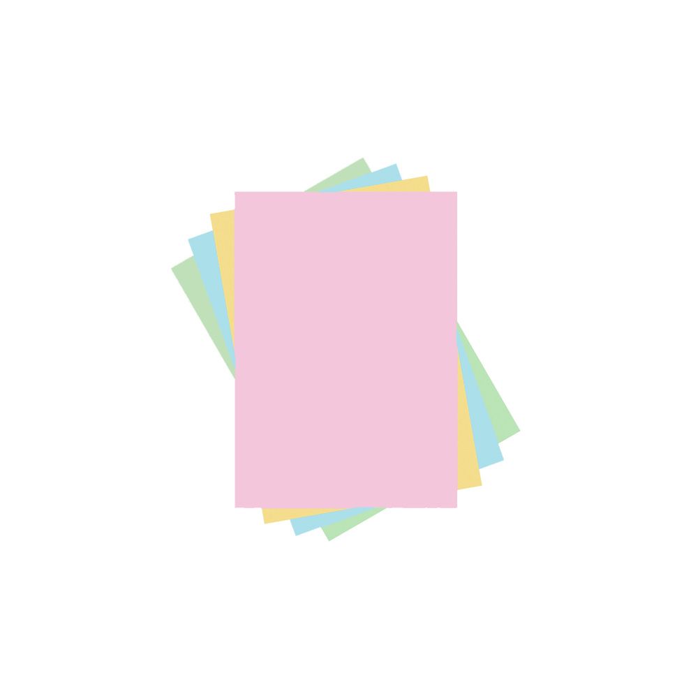 Копирен картон Artist Color, A4, 160 г, микс 5 пастелни цвята, пакет 200 л.