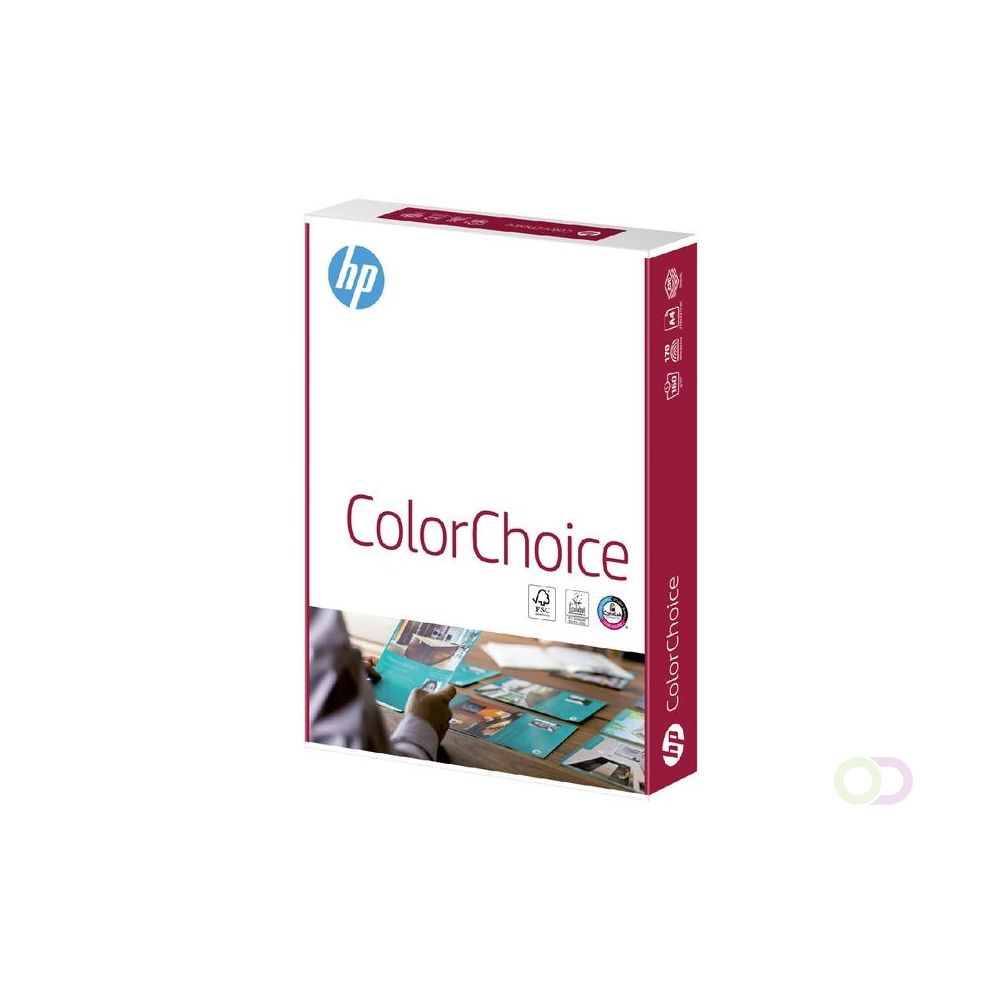 Копирна хартия HP Color Choice, А6, 160 г, бял, CIE белота 168, FSC, пакет 250 л.