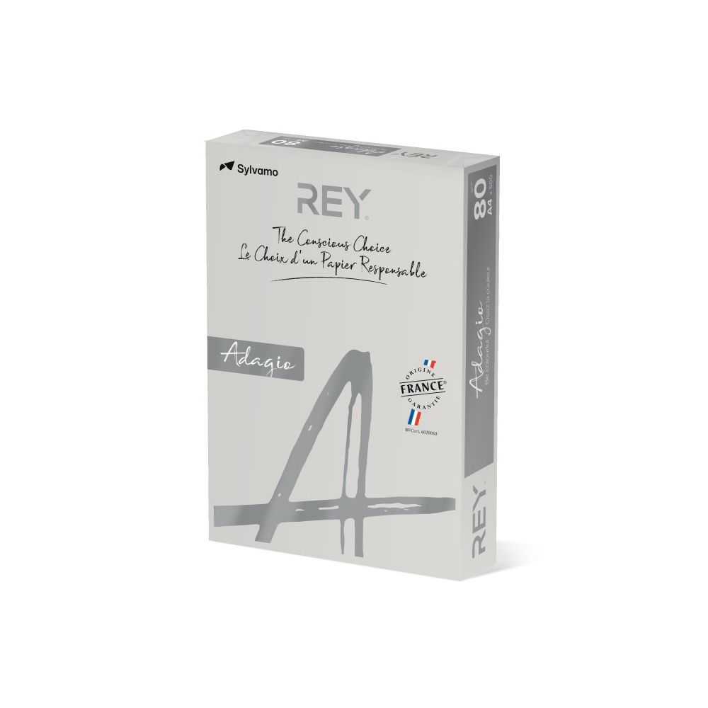 Копирна хартия REY Adagio, A4, 80 г, наситен цвят Grey (06), пакет 500 л. Копирна хартия REY Adagio, A4, 80 г, наситен цвят Grey (06), пакет 500 л.