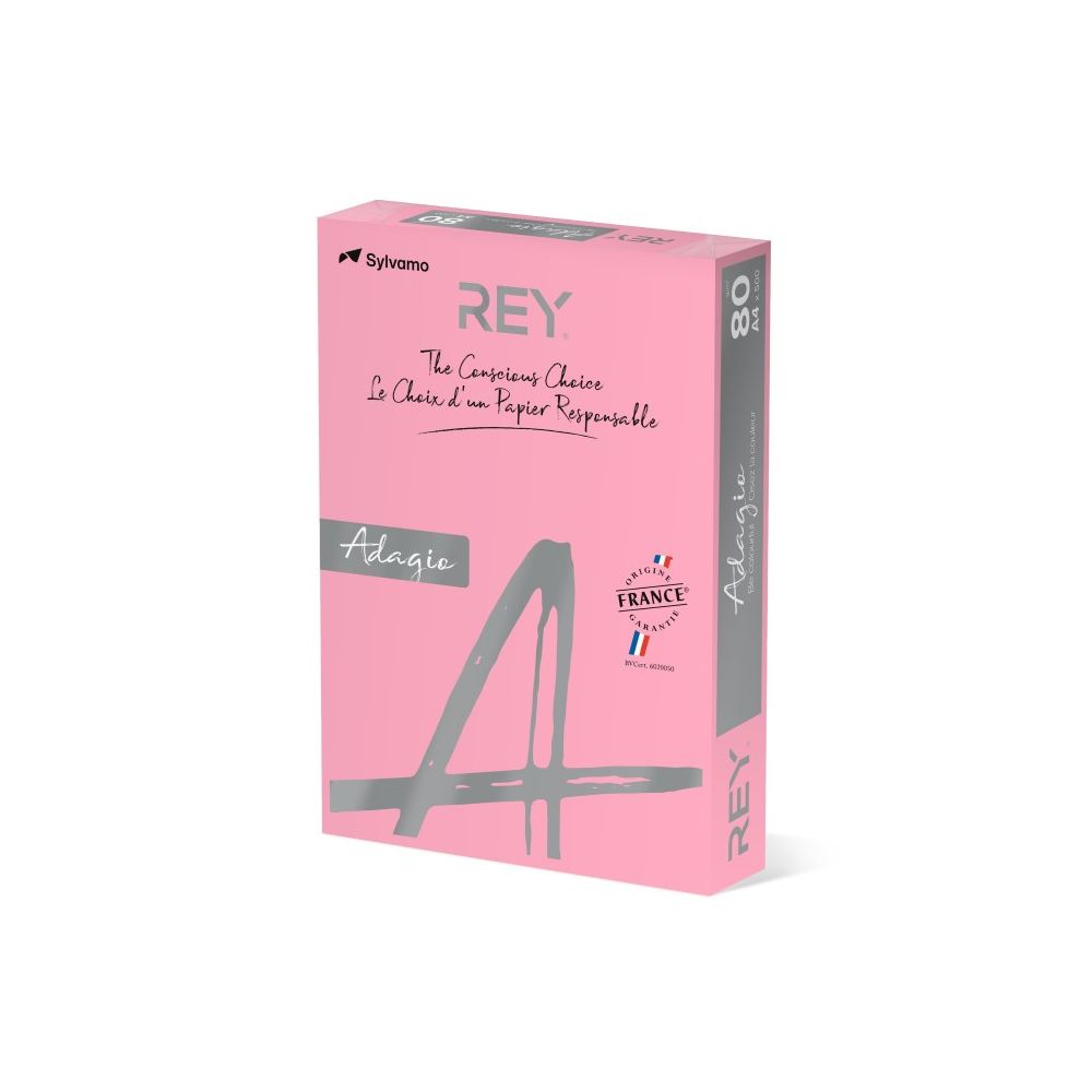 Копирна хартия REY Adagio, A4, 80 г, пастелен цвят Candy (05), пакет 500 л.